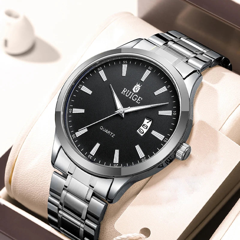 Fashion Men'S Watch Roman Scale Minimalist Men'S Famous Watch Night Glow Waterproof Trendy Watch
