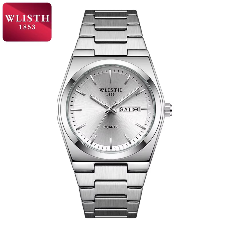 Man Watch Quartz Watch Luxury Waterproof Luminous Date Week Stainless Steel Men'S Watch Male Relógios Masculino Reloj Hombre