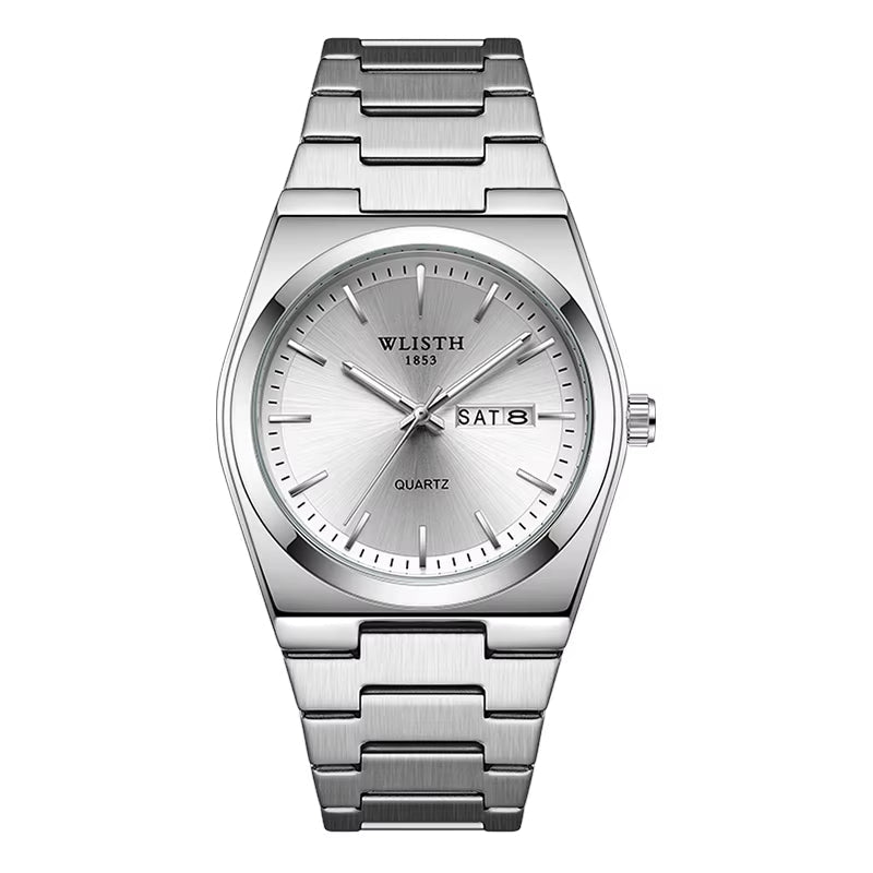 Man Watch Quartz Watch Luxury Waterproof Luminous Date Week Stainless Steel Men'S Watch Male Relógios Masculino Reloj Hombre