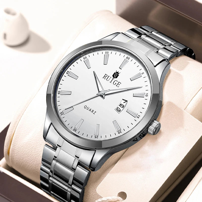 Fashion Men'S Watch Roman Scale Minimalist Men'S Famous Watch Night Glow Waterproof Trendy Watch